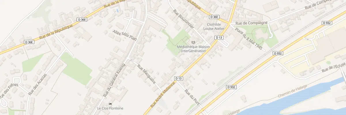 Plan du 158 Rue André Mellenne à Venette
