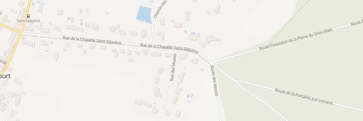 Plan du 430 Rue de la Chapelle St Sepulcre à Paucourt