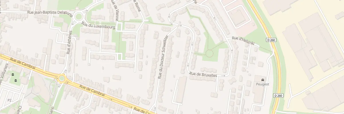 Plan du 26 Rue du Docteur Schweitzer à Arras