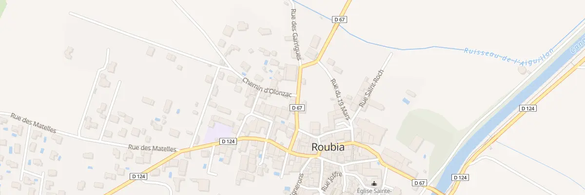 Plan du 1 Che d’Olonzac à Roubia