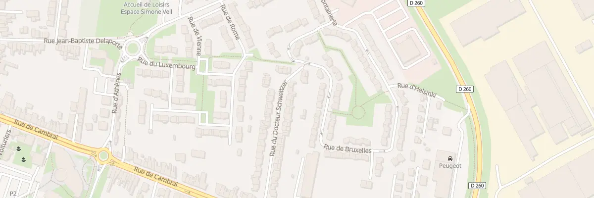 Plan du 32 Rue du Docteur Schweitzer à Arras