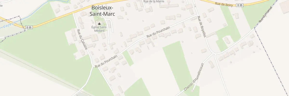 Plan du 14 Rue du Pourchain à Boisleux-Saint-Marc