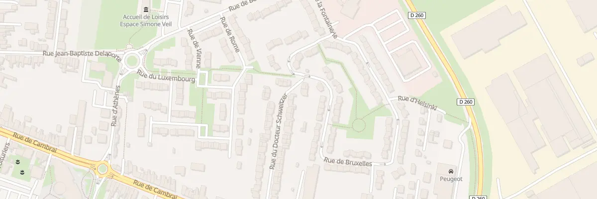 Plan du 36 Rue du Docteur Schweitzer à Arras
