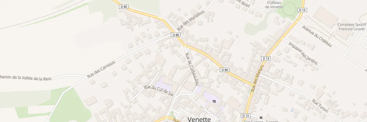 Plan du 205 Rue de Corbeaulieu à Venette