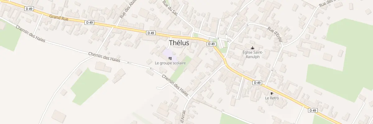 Plan du 2 Pl du Maréchal Leclerc à Thélus