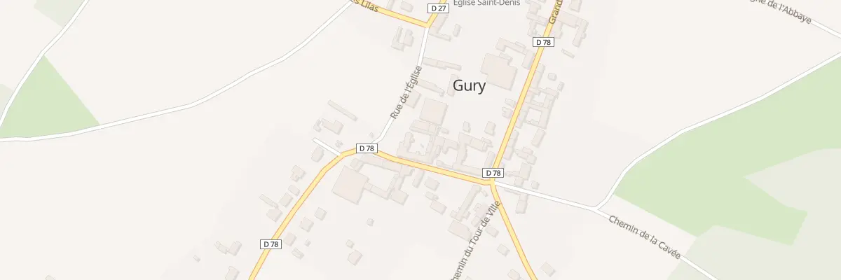 Plan du 2 Rue de l’Eglise à Gury