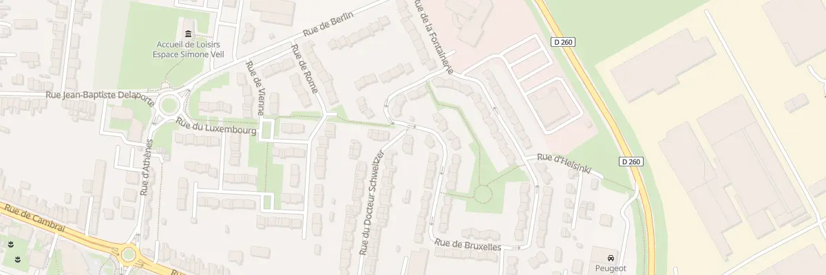 Plan du 40 Rue du Docteur Schweitzer à Arras