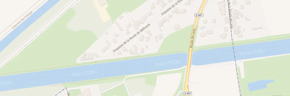 Plan du 46 Imp de la Route de Bethune à Haisnes