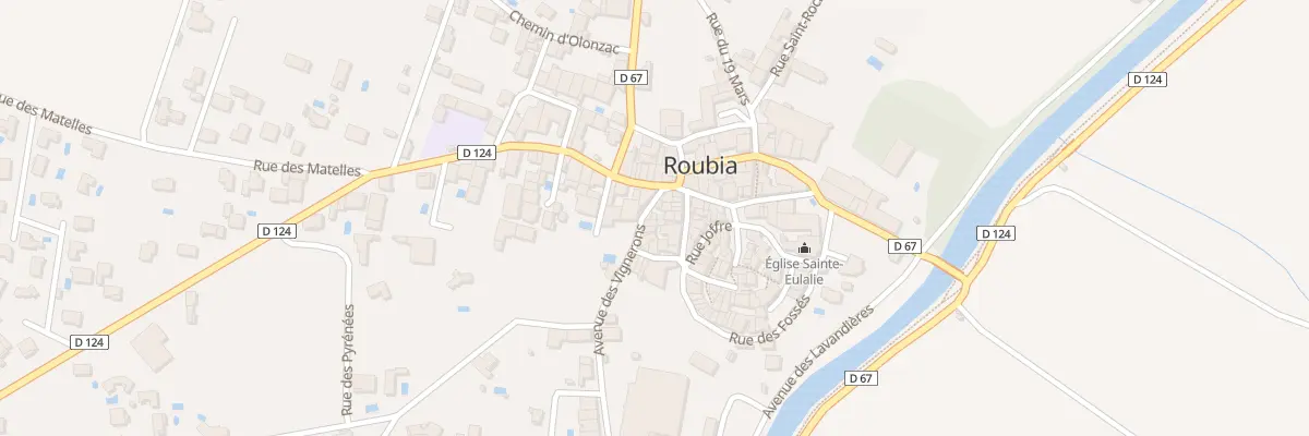 Plan du 7 Av des Vignerons à Roubia