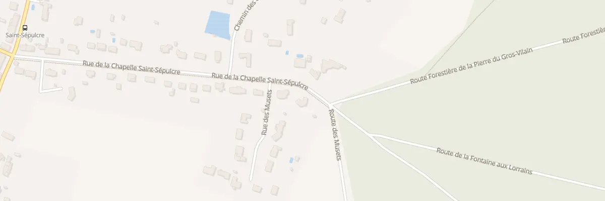 Plan du 440 Rue de la Chapelle St Sepulcre à Paucourt