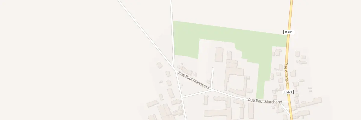 Plan du 16 Rue Paul Marchand à Dompierre-Becquincourt