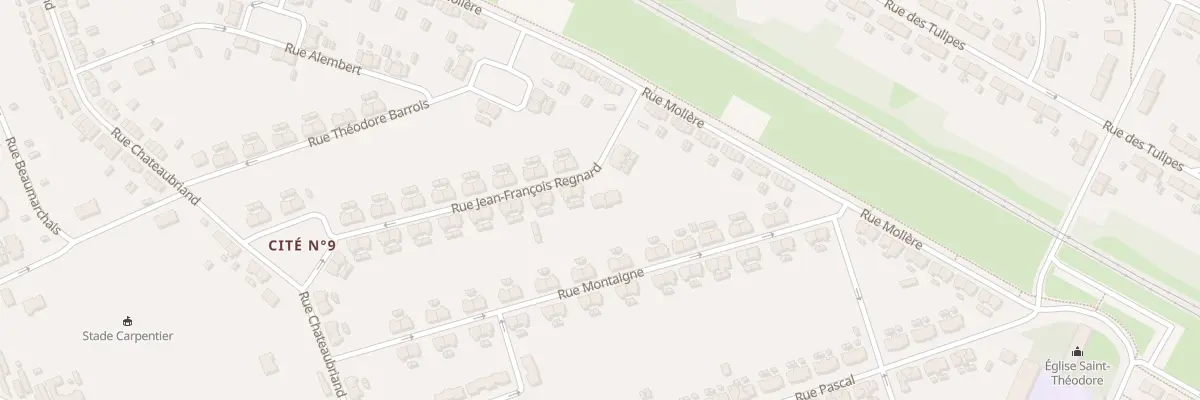 Plan du 5T Rue Regnard à Lens