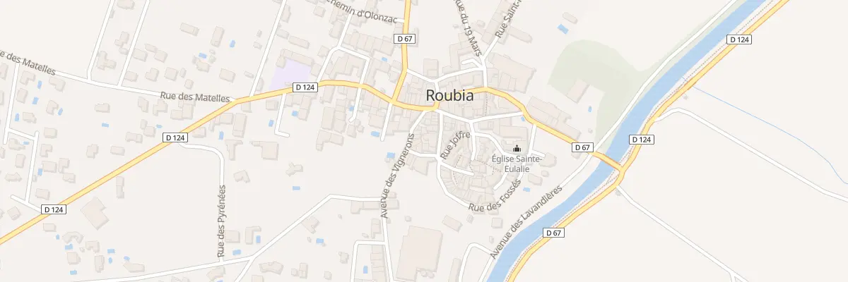 Plan du 10 Rue des Alizes à Roubia