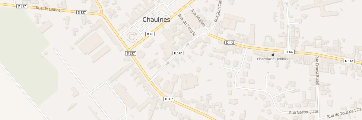 Plan du 1B Rue Jean Catelas à Chaulnes