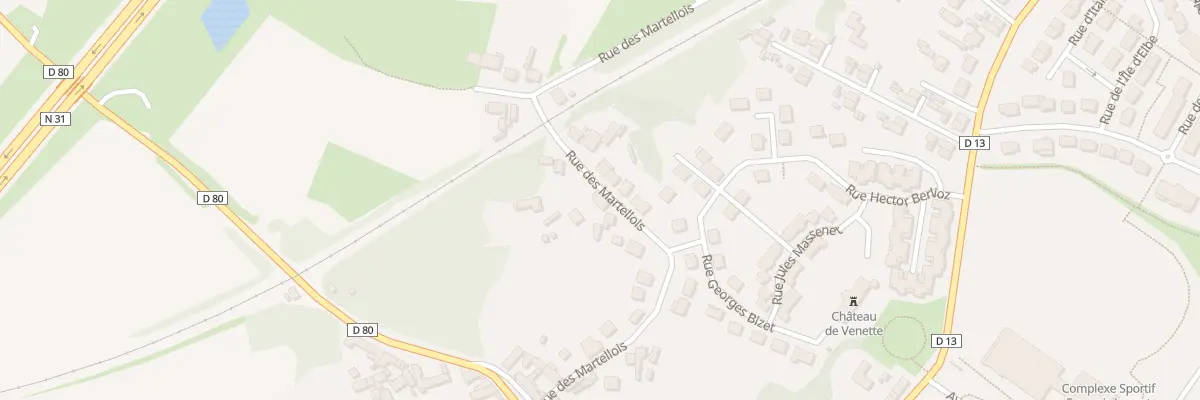 Plan du 245 Rue des Martellois à Venette