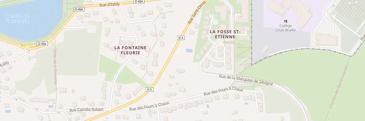 Plan du 46 Rue Saint Denis à Coupvray