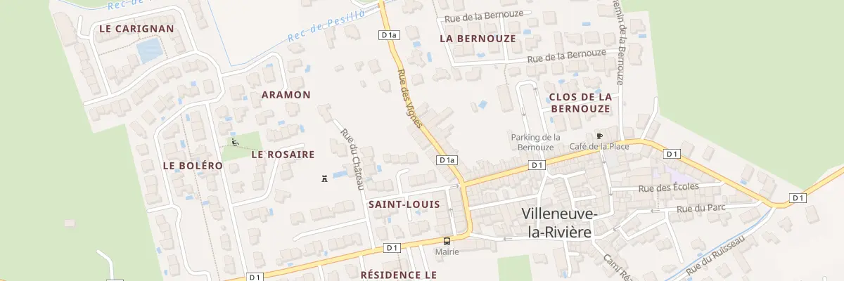 Plan du 17 Rue des Vignes à Villeneuve-la-Rivière