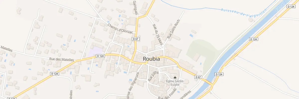 Plan du 1 Rue du Dix Neuf Mars à Roubia