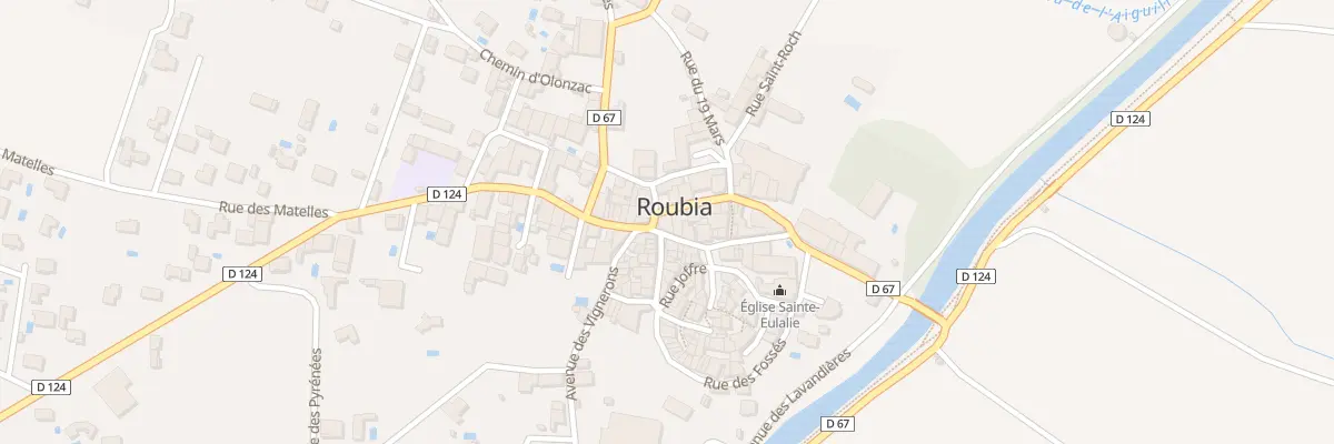 Plan du 2 Pl Georges Delfau à Roubia