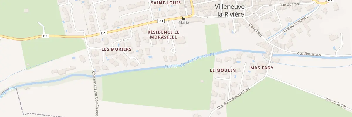 Plan du 1 Pl Morastel à Villeneuve-la-Rivière