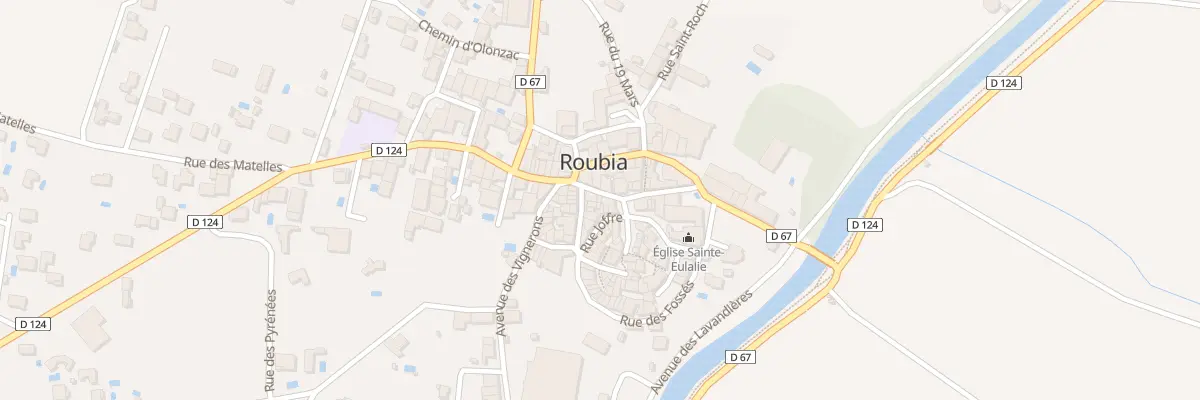 Plan du 1 Rue des Pavés à Roubia