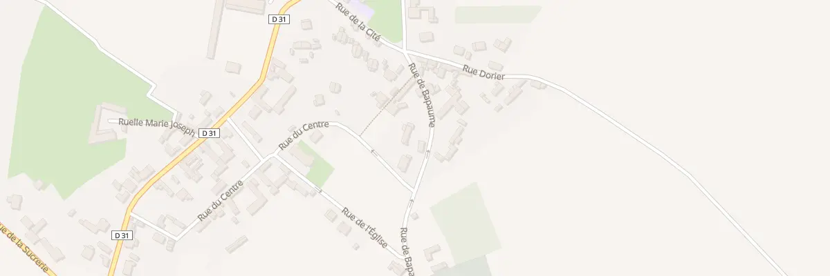 Plan du 6 Rue de Bapaume à Bihucourt