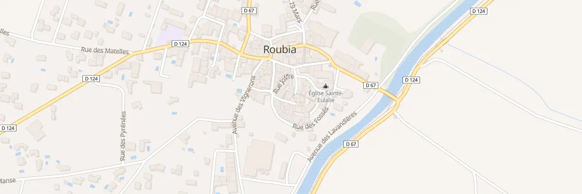 Plan du 2 Rue des Androunes à Roubia
