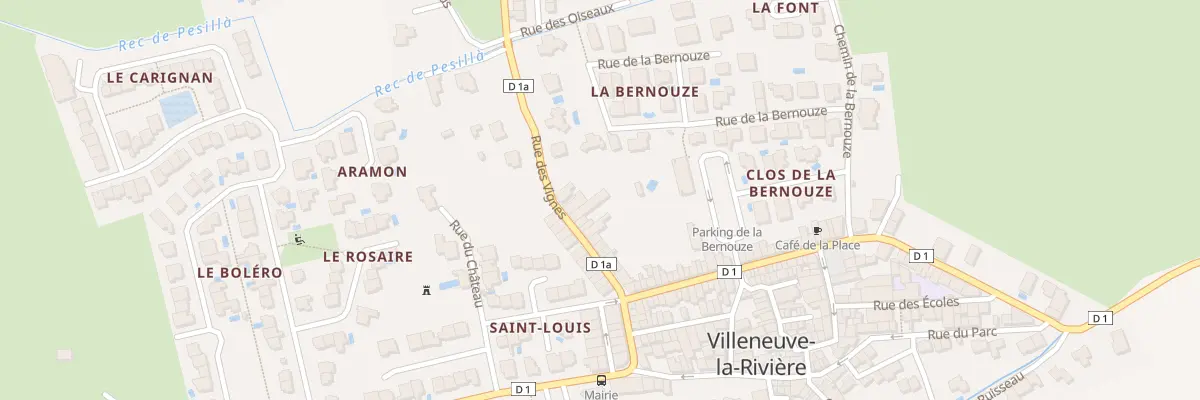 Plan du 24 Rue des Vignes à Villeneuve-la-Rivière