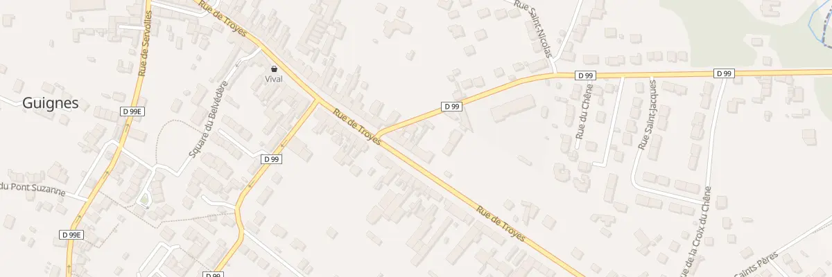 Plan du 2B Rue du Chêne à Guignes