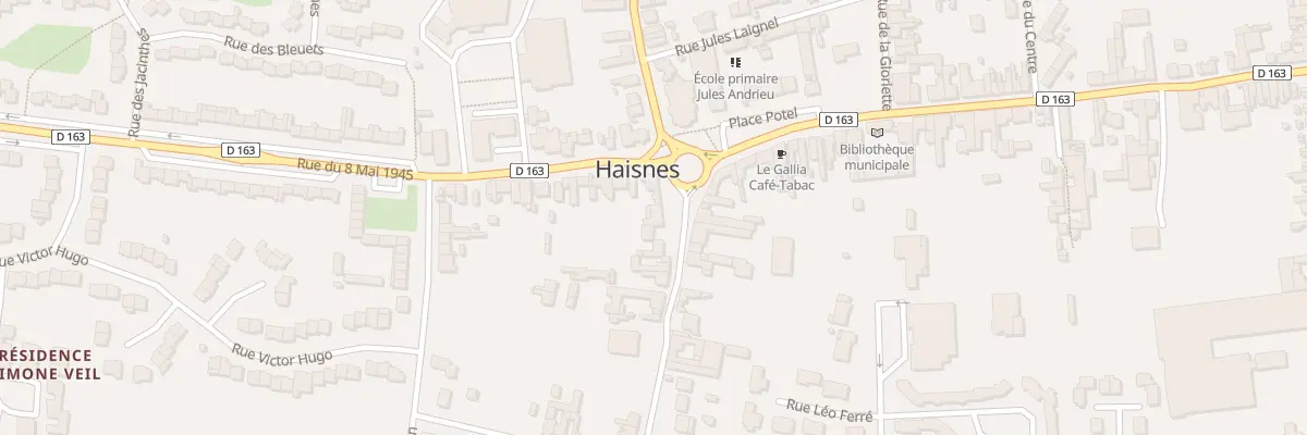 Plan du 1 Rue des Martyrs à Haisnes