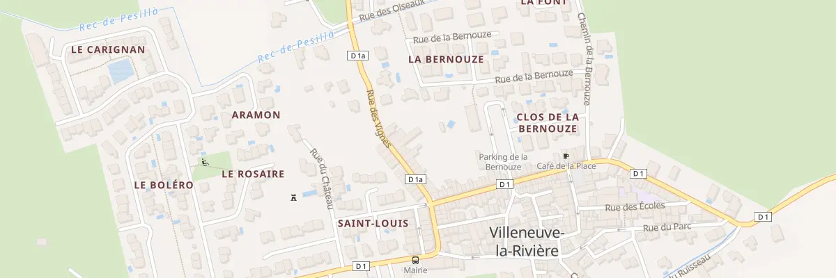 Plan du 22 Rue des Vignes à Villeneuve-la-Rivière