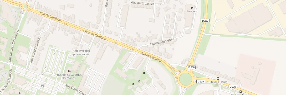 Plan du 209 Rue de Cambrai à Arras
