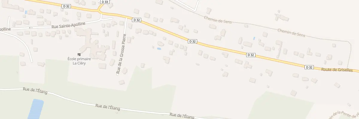 Plan du 16 Rte de Griselles à Ferrières-en-Gâtinais