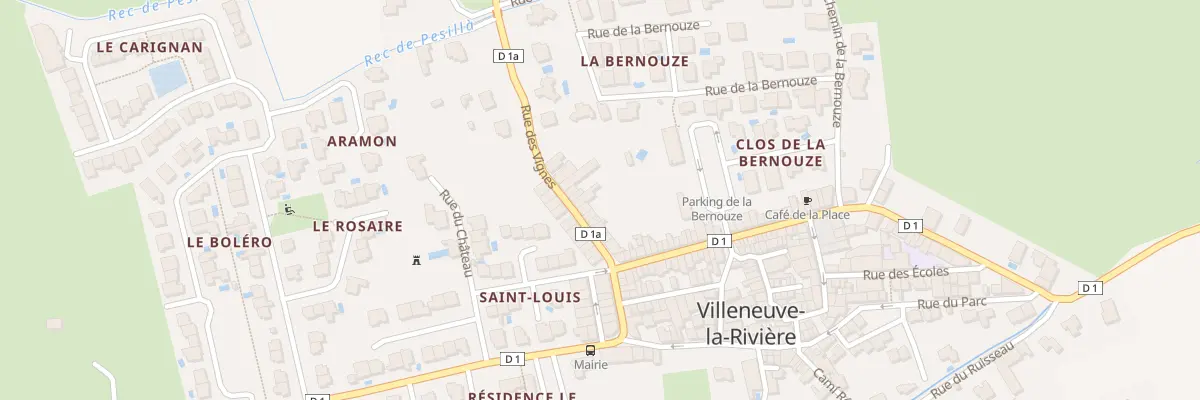 Plan du 16 Rue des Vignes à Villeneuve-la-Rivière