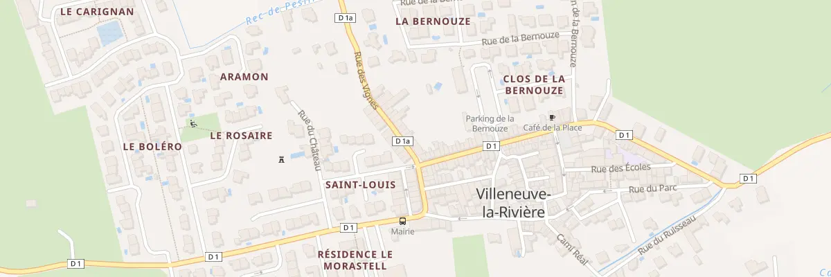 Plan du 8 Rue des Vignes à Villeneuve-la-Rivière