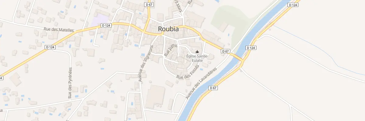 Plan du 4 Rue des Remparts à Roubia