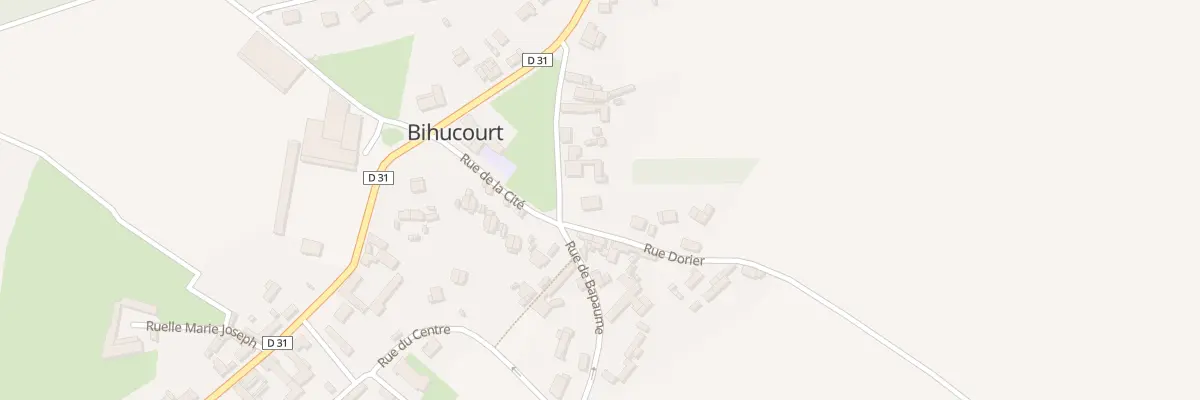 Plan du 1 Rue Dorier à Bihucourt