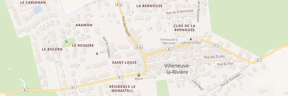 Plan du 6 Rue des Vignes à Villeneuve-la-Rivière