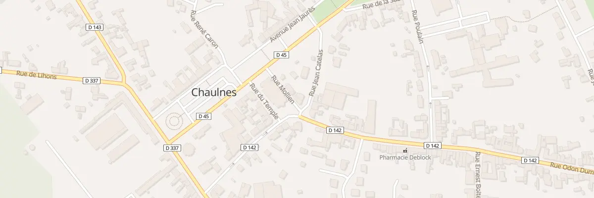 Plan du 16 Rue Jean Catelas à Chaulnes