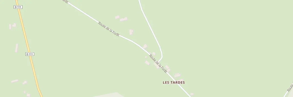 Plan du 521 Rte de la Forêt à Isle-et-Bardais