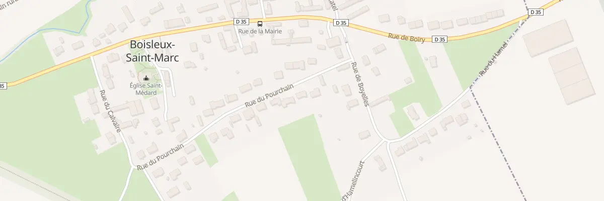 Plan du 24 Rue du Pourchain à Boisleux-Saint-Marc