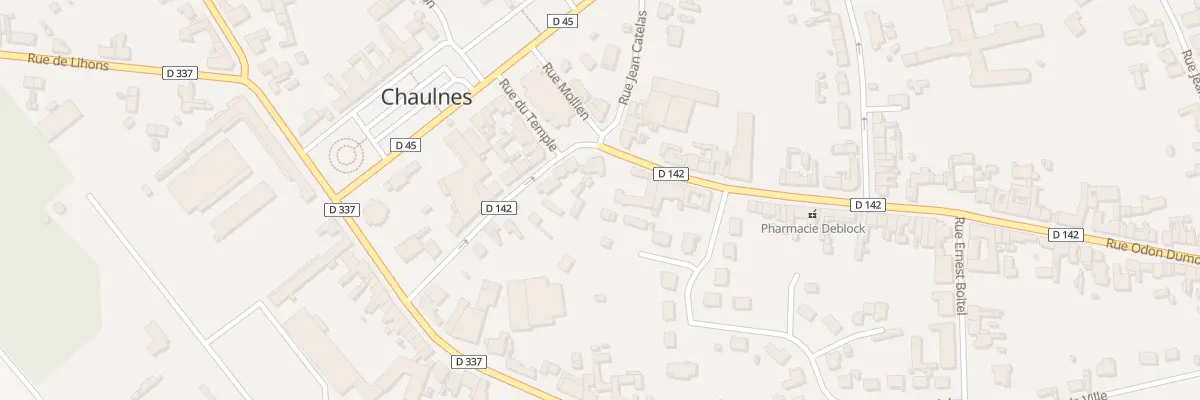 Plan du 1 Rue Odon Dumont à Chaulnes