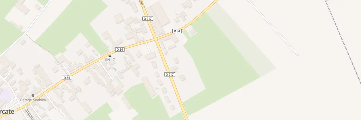 Plan du 9 Rte Nationale à Mercatel