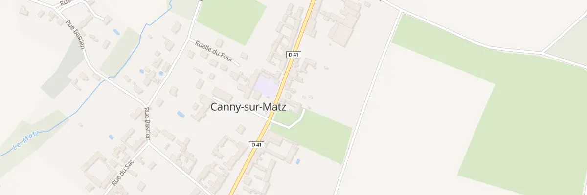 Plan du 609 Rue de Picardie à Canny-sur-Matz
