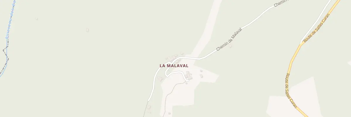 Plan du 882 Che de Malaval à Viala-du-Tarn