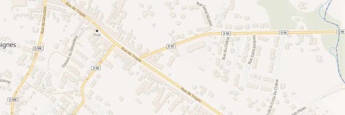 Plan du 2T Rue du Chêne à Guignes