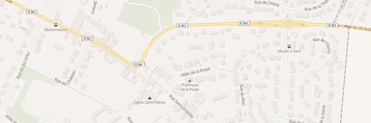 Plan du 3 All de la Poste à Saint-Pathus