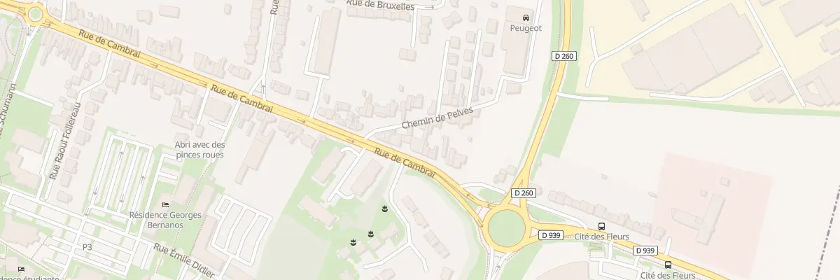 Plan du 219 Rue de Cambrai à Arras