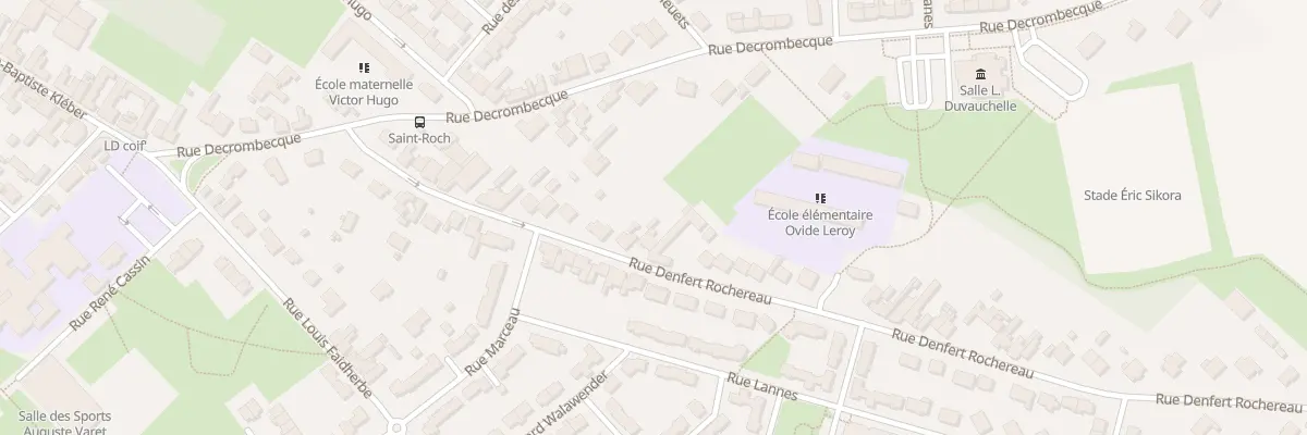 Plan du 33 Rue Denfert Rochereau à Loos-en-Gohelle