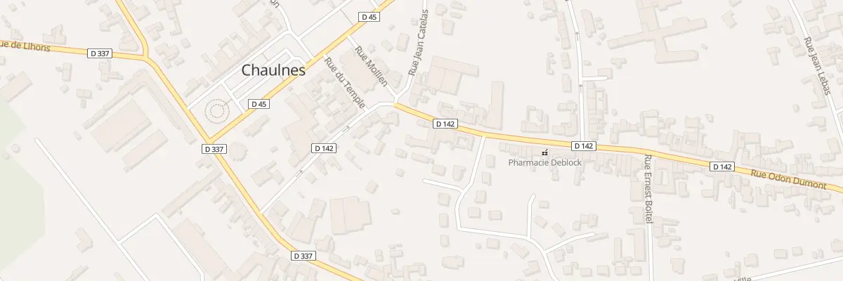 Plan du 3 Rue Odon Dumont à Chaulnes